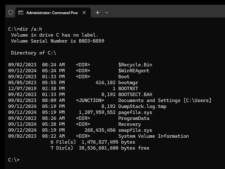 Using command prompt