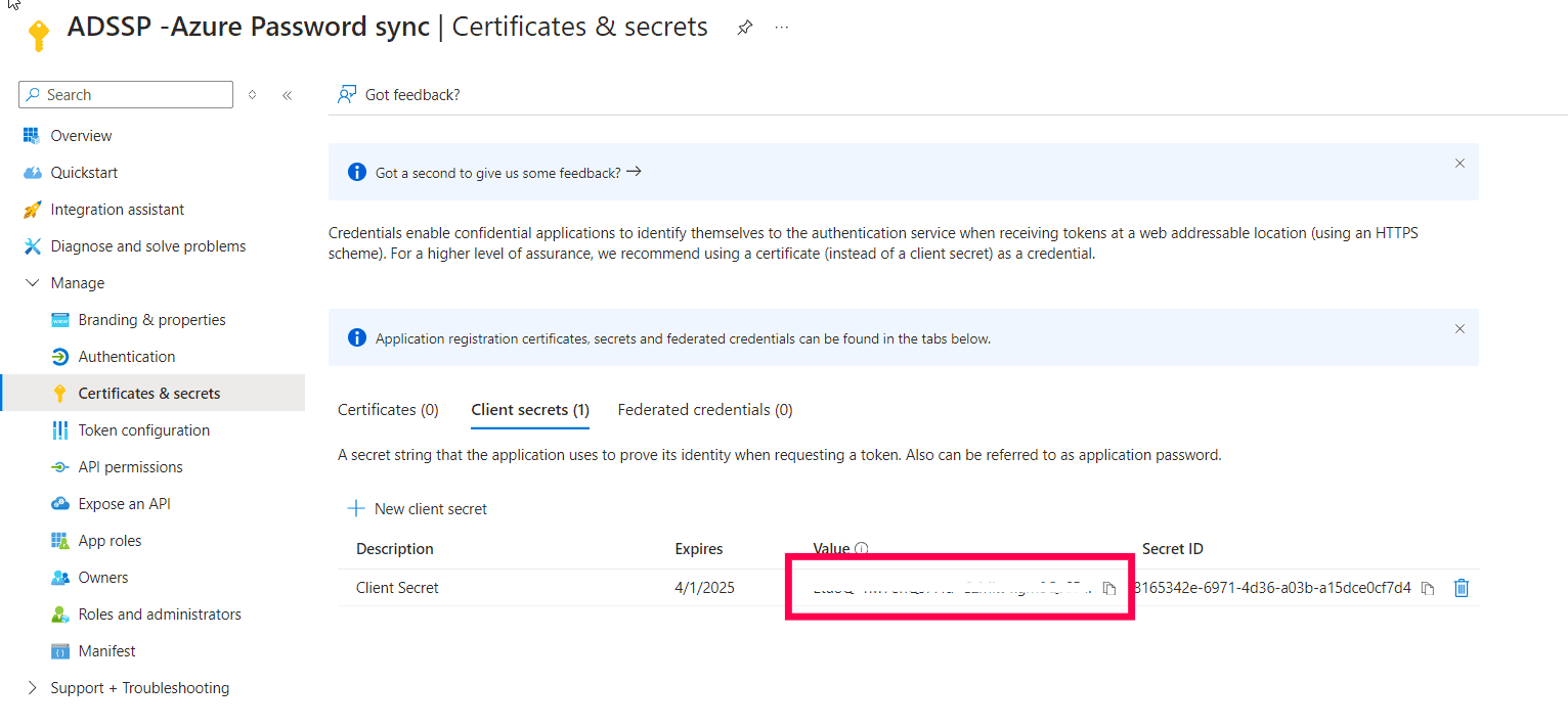 Password Synchronization with Microsoft 365/Azure