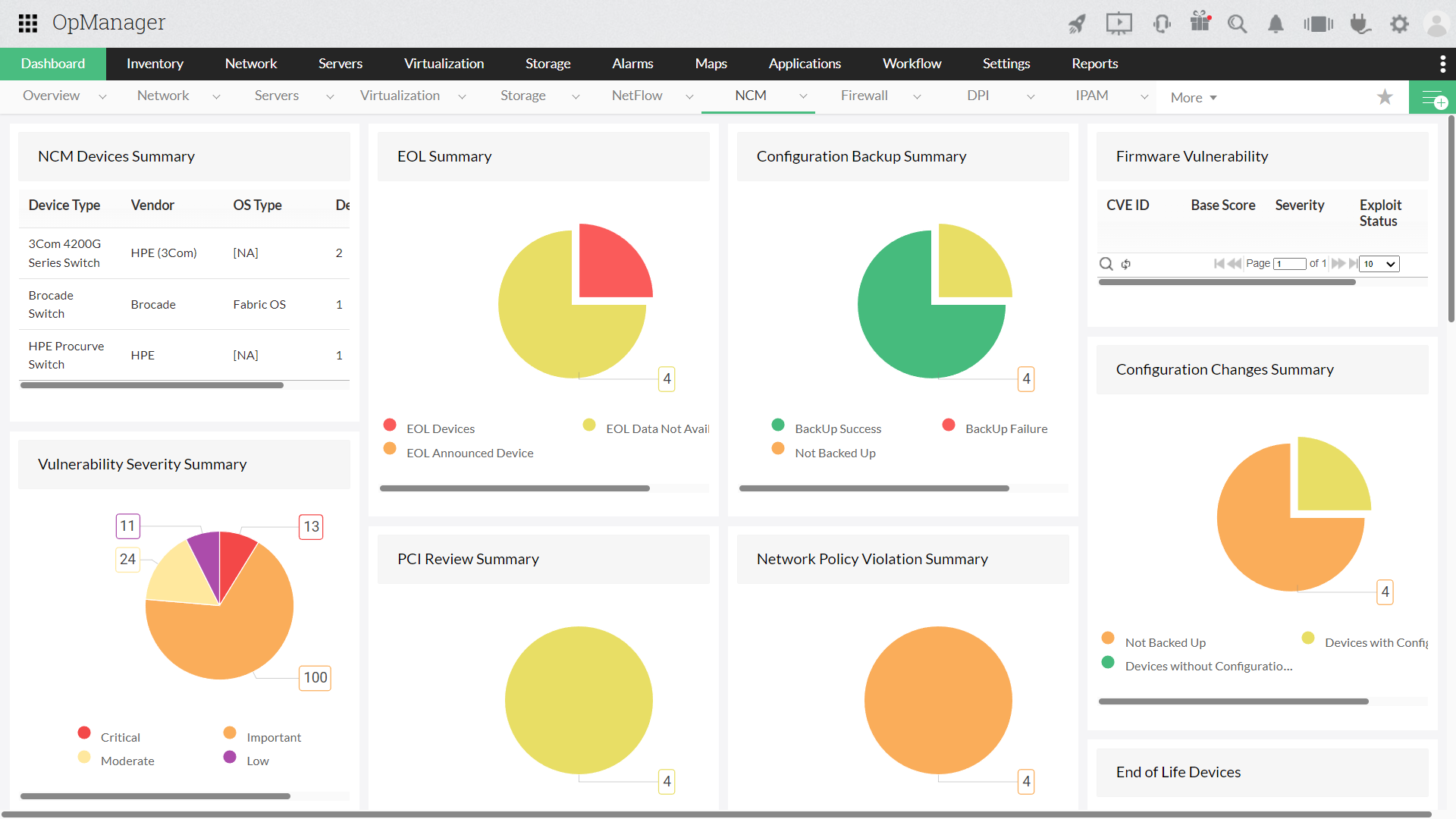 Network Configuration Manager - ManageEngine OpManager