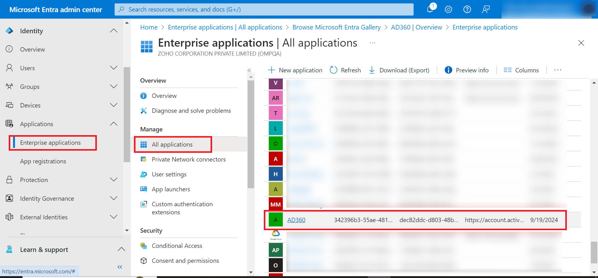 Configuring AD360 in Entra ID