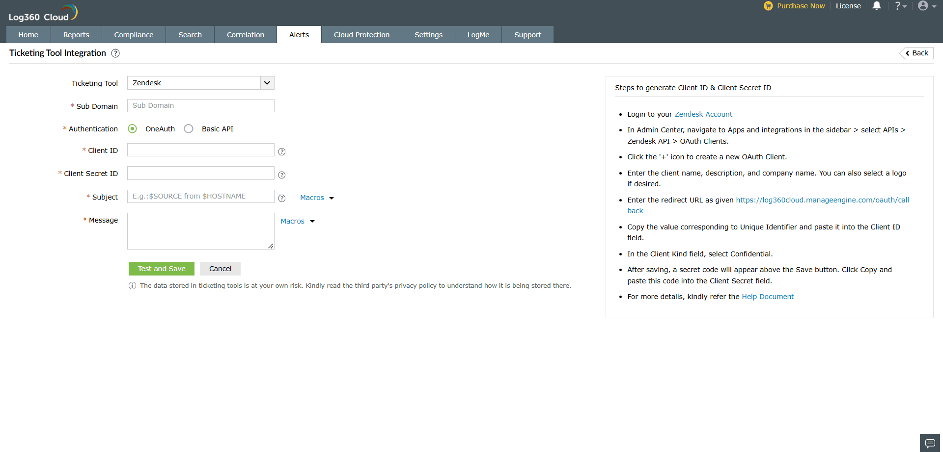 ticketing-tool-Integration