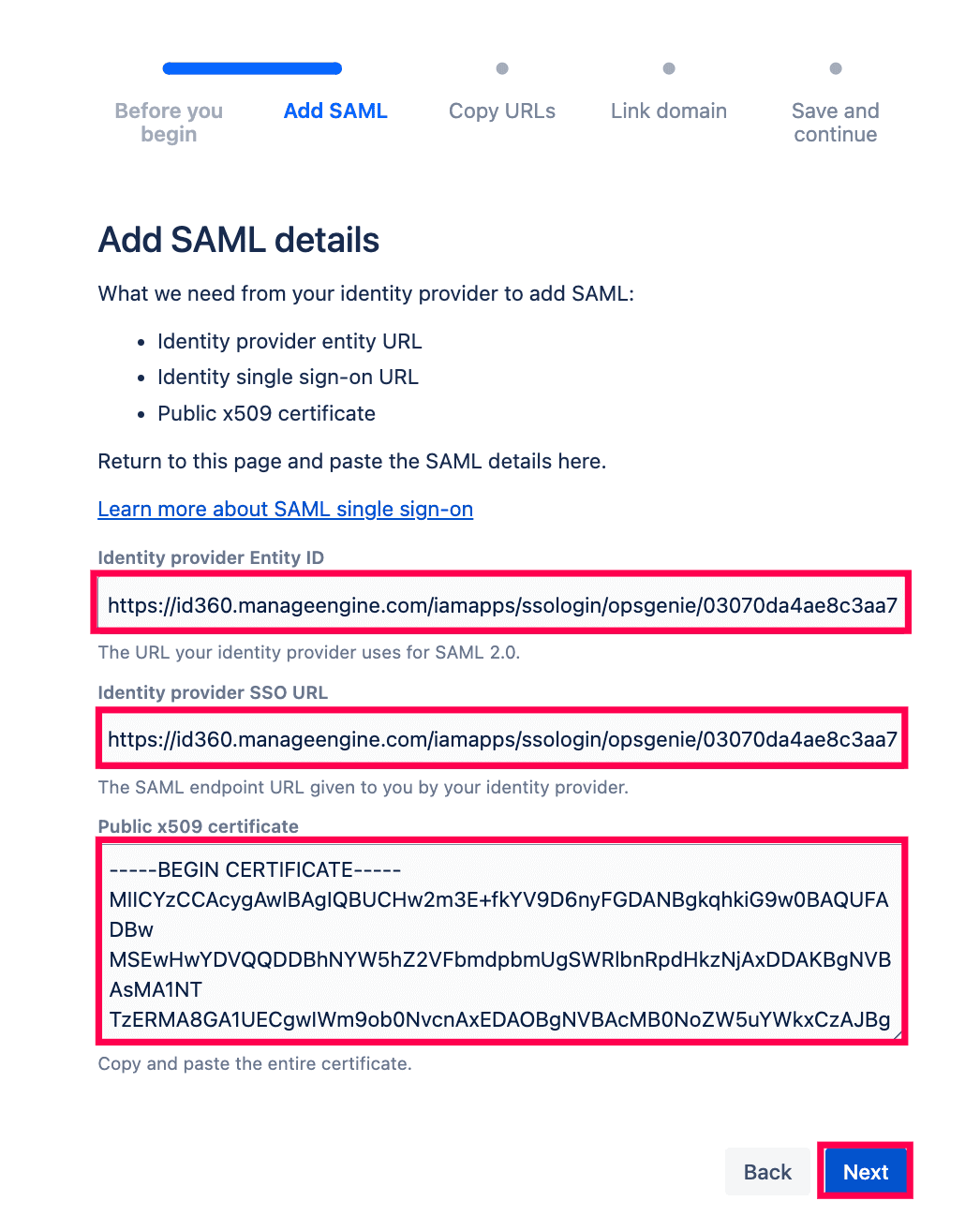 Atlassian Cloud set up SSO