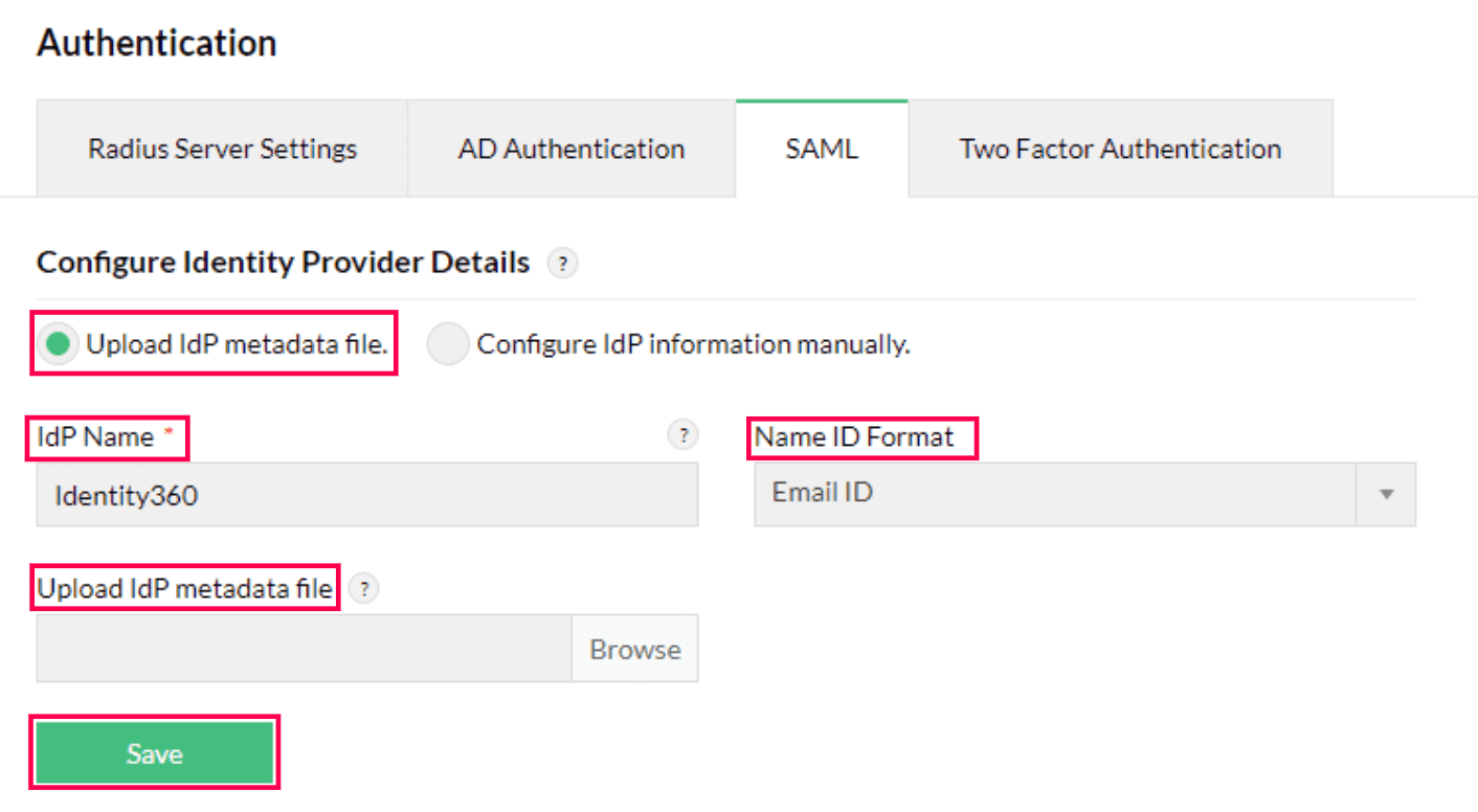 Firewall Analyzer metadata configuration