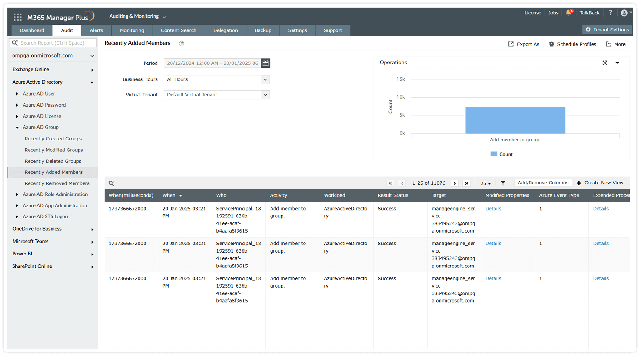 Microsoft 365 Group auditing