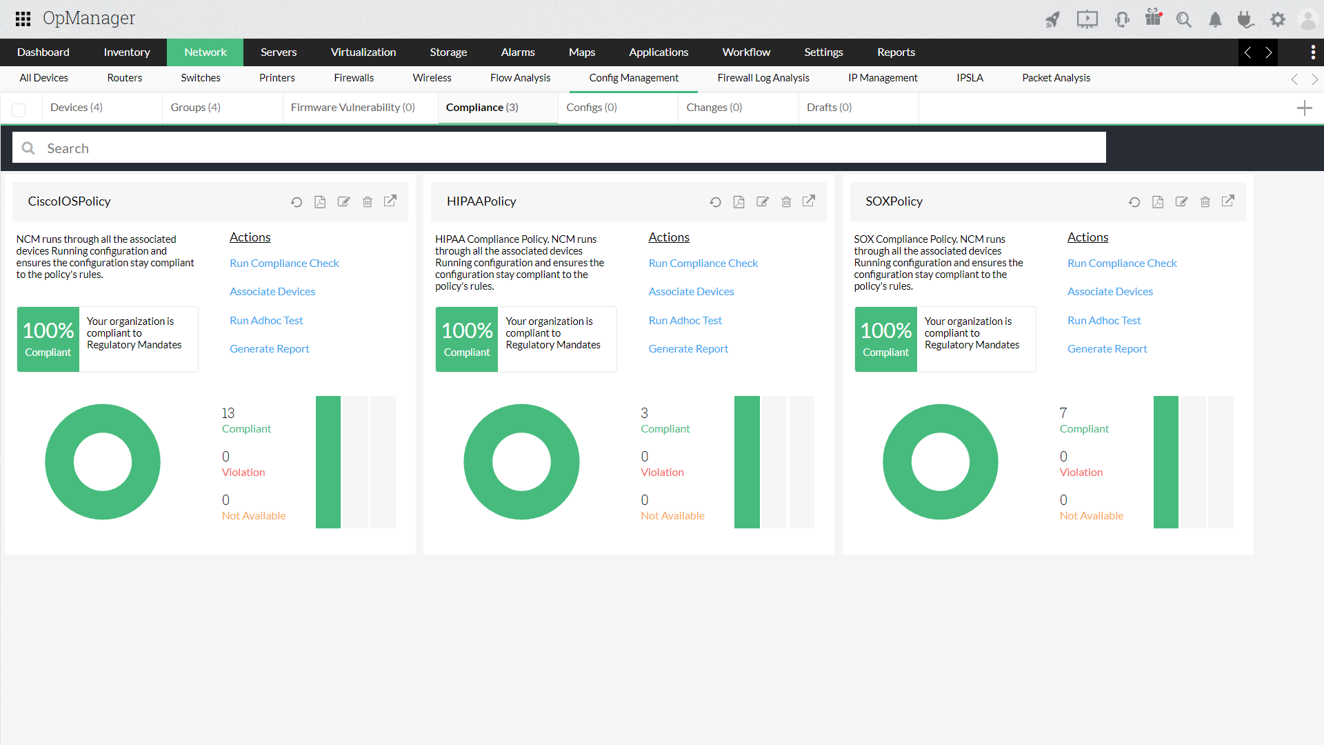 Network Configuration Management add-on - ManageEngine OpManager