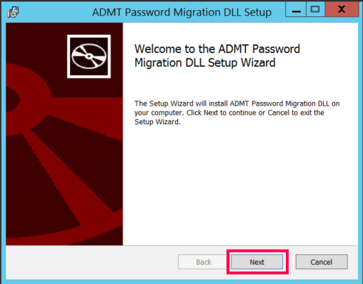 ADMT installation and setup