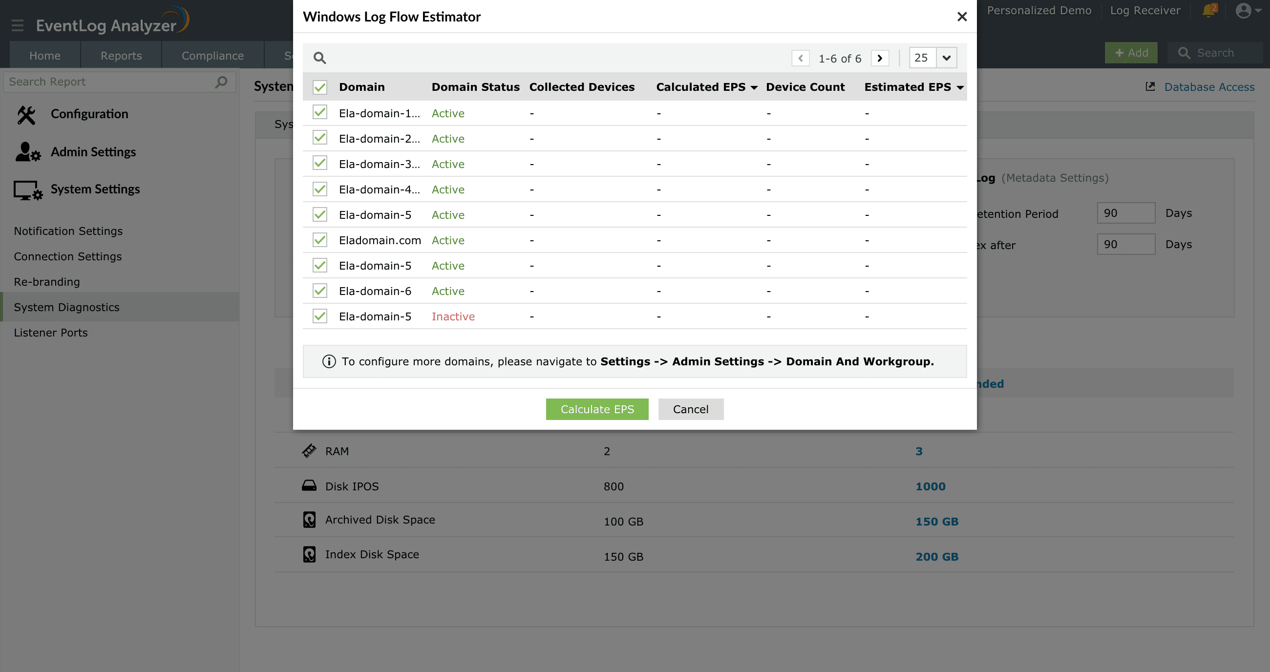 System Resource Calculator