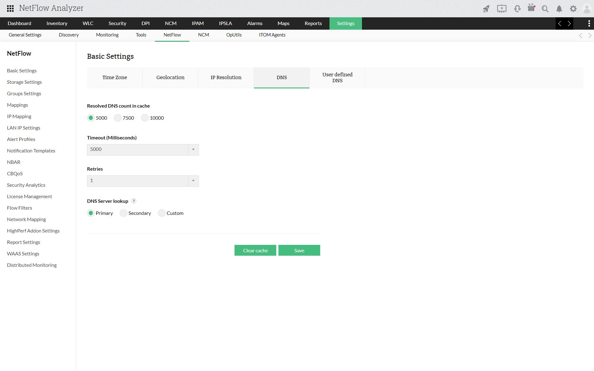 Update DNS from settings to resolve DNS automatically