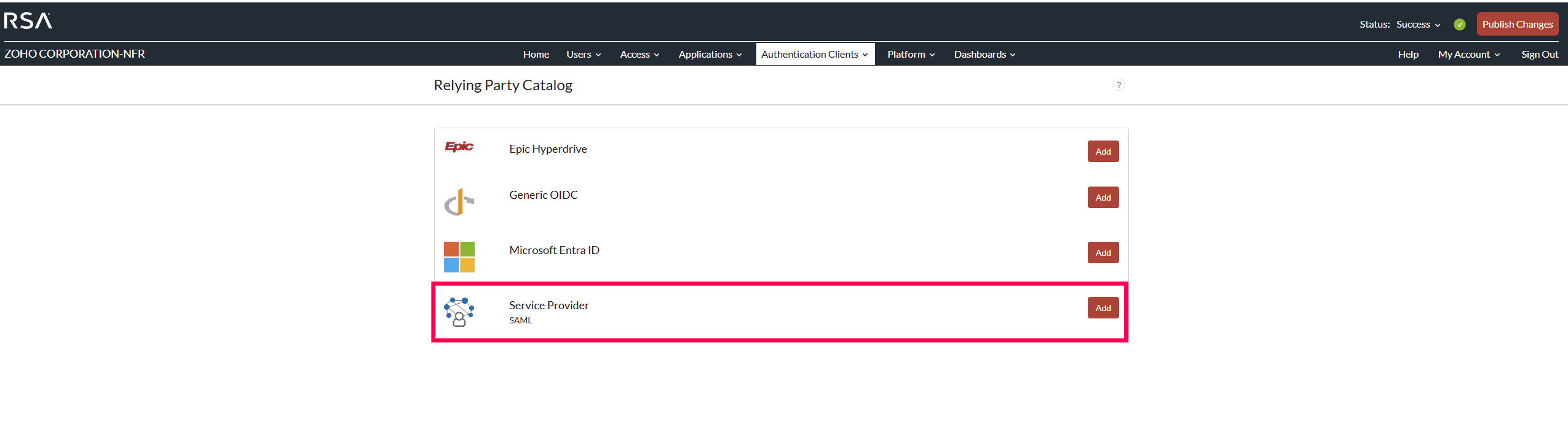 Setting up a custom authenticator in RSA Cloud