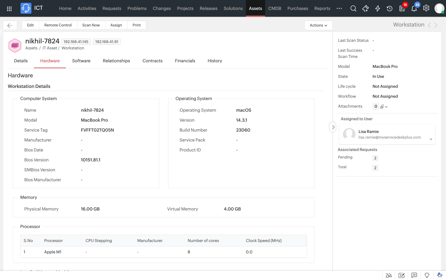 Asset tracking