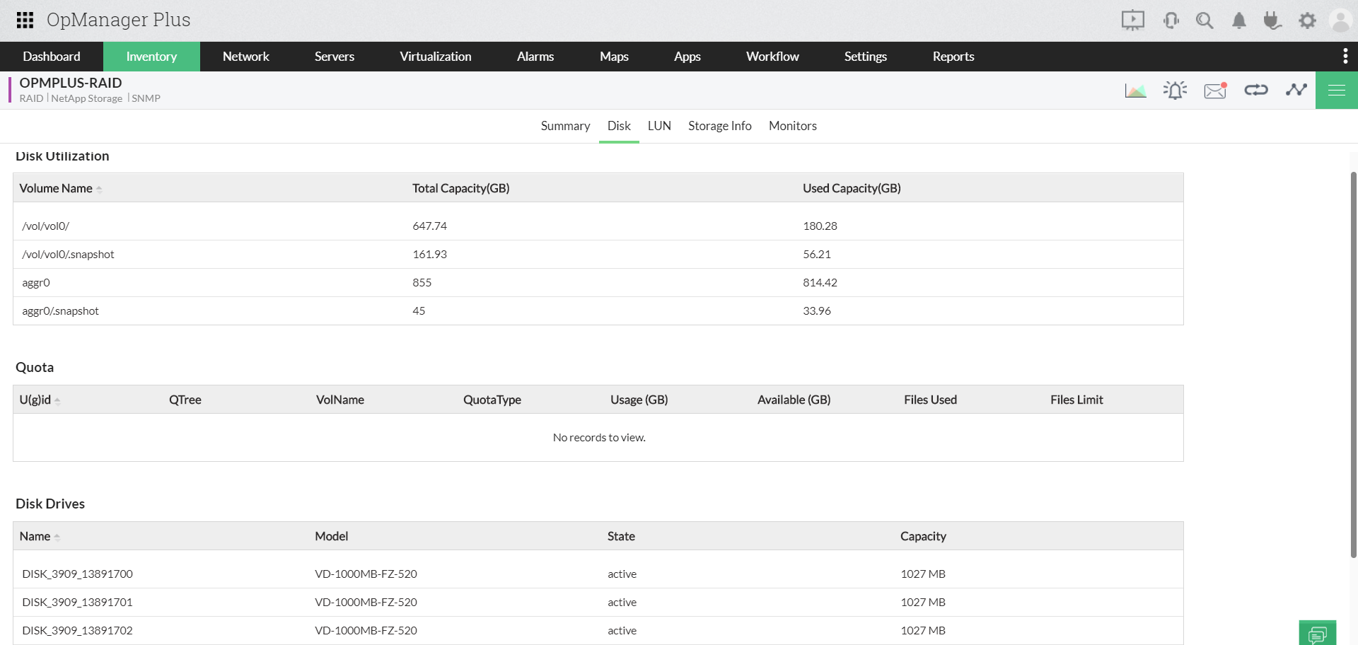 Data Center Infrastructure Management (DCIM) - ManageEngine OpManager Plus