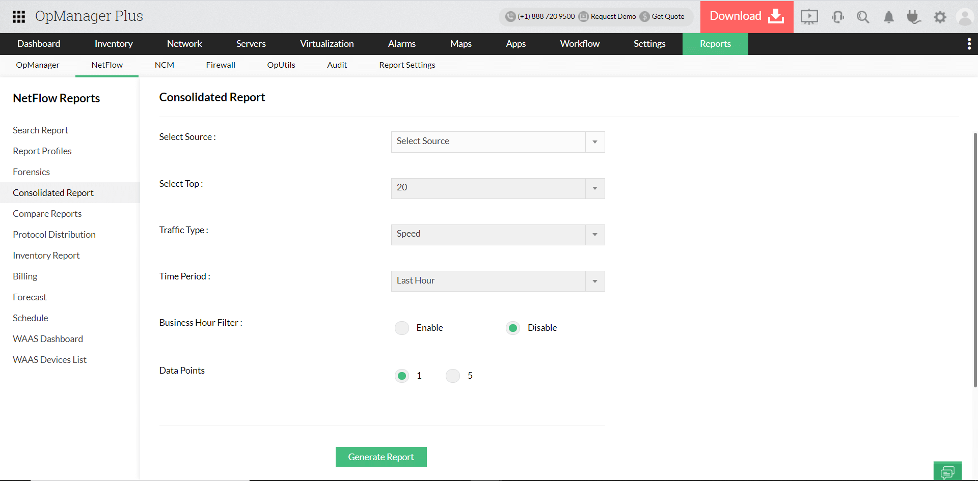 IT Infrastructure Monitoring Software - ManageEngine OpManager Plus