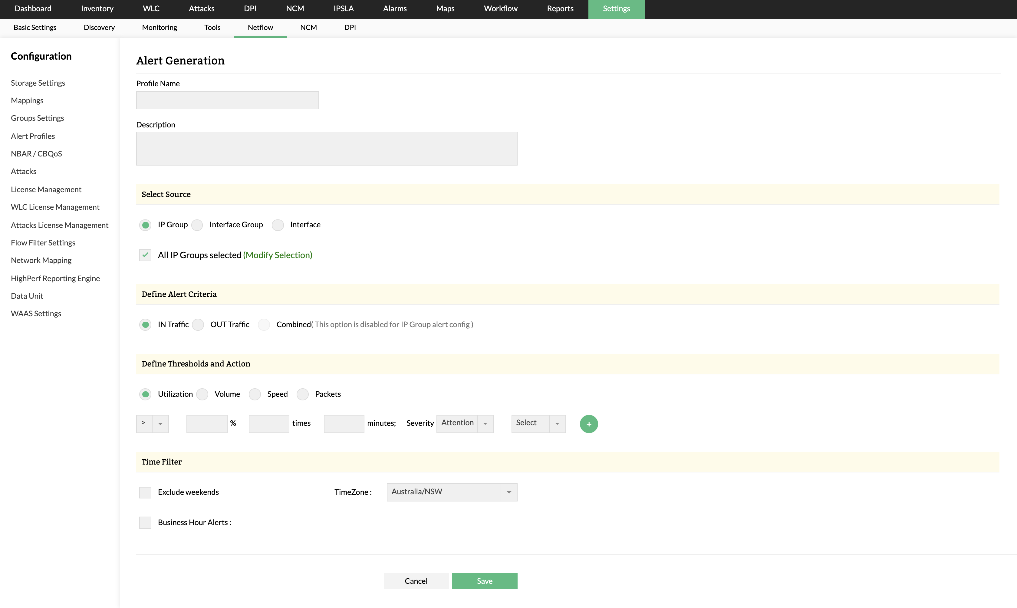 Network Analysis Tools - ManageEngine NetFlow Analyzer