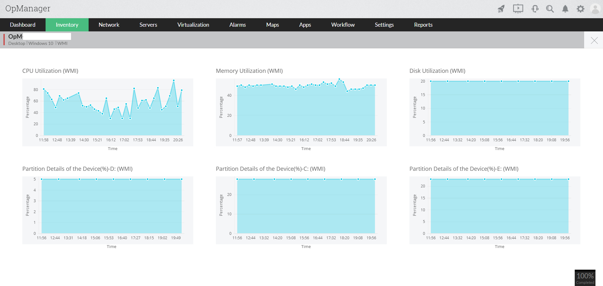 Real time interface traffic