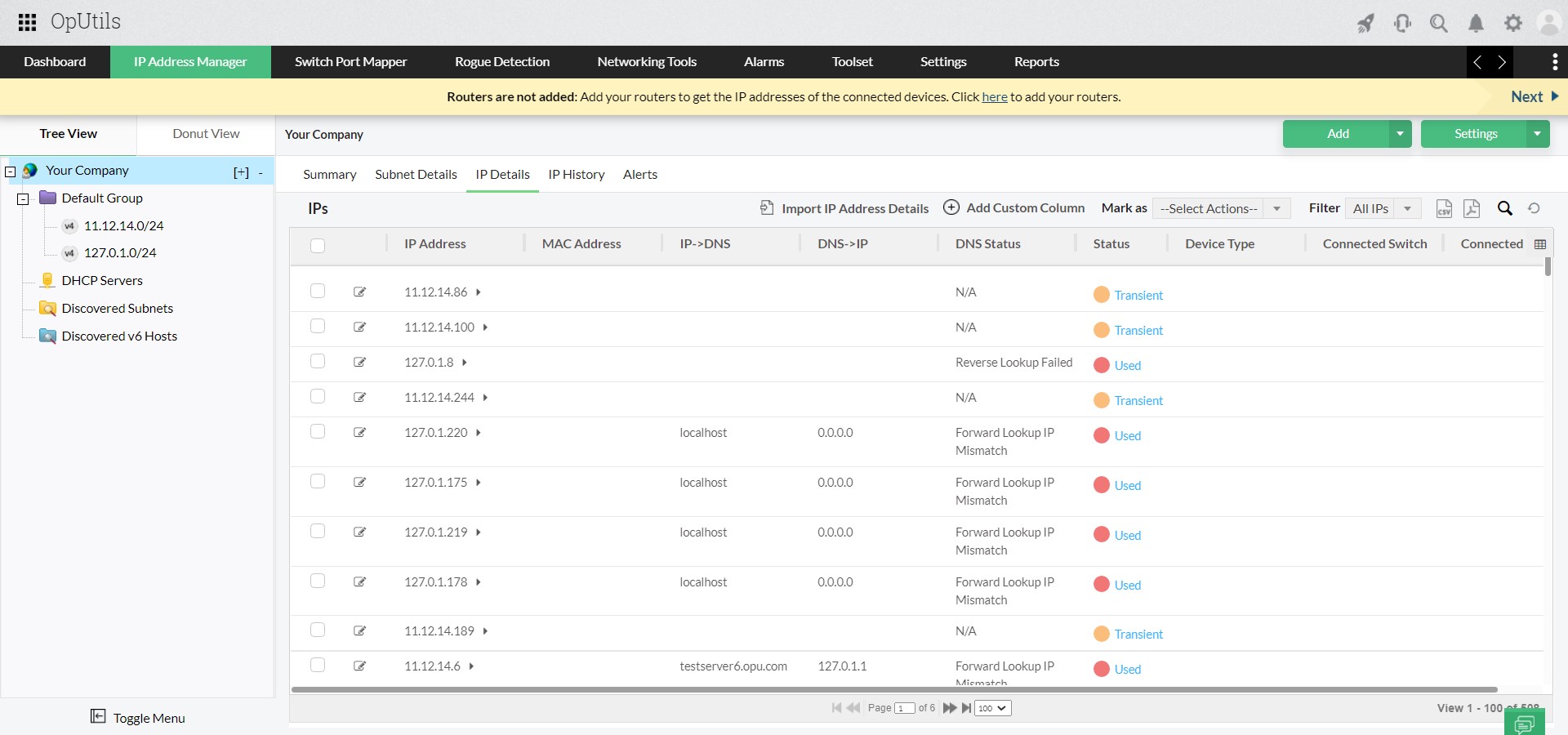 Scan MAC Address - ManageEngine OpUtils