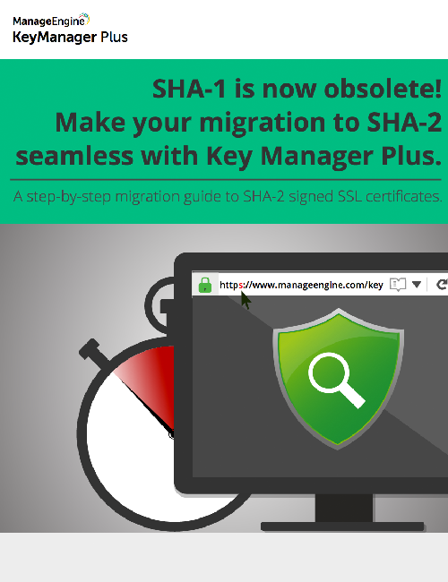 manageengine password manager pro ssl certificate