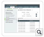 Dashboard de informes de detalles de inicio de sesión para usuarios de un departamento - ManageEngine Exchange Reporter Plus