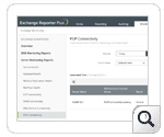 Dashboard de monitoreo de conectividad de protocolo de oficina de correo - ManageEngine Exchange Reporter Plus