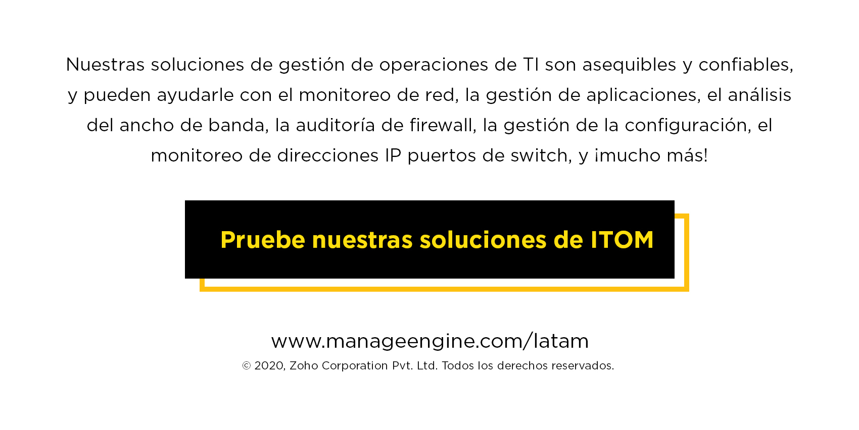 Pruebe nuestra soluciones ITOM