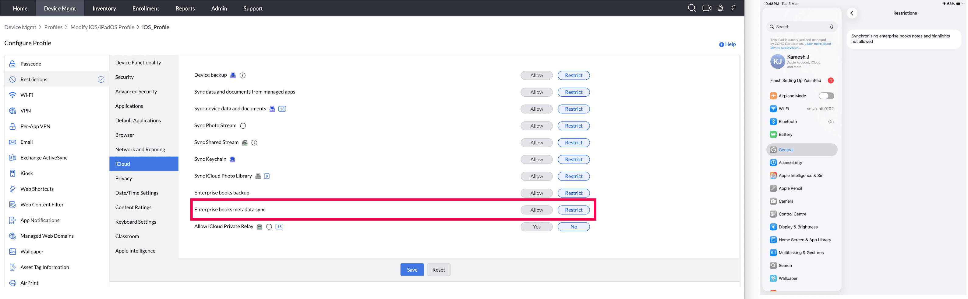 Enterprise books metadata sync
