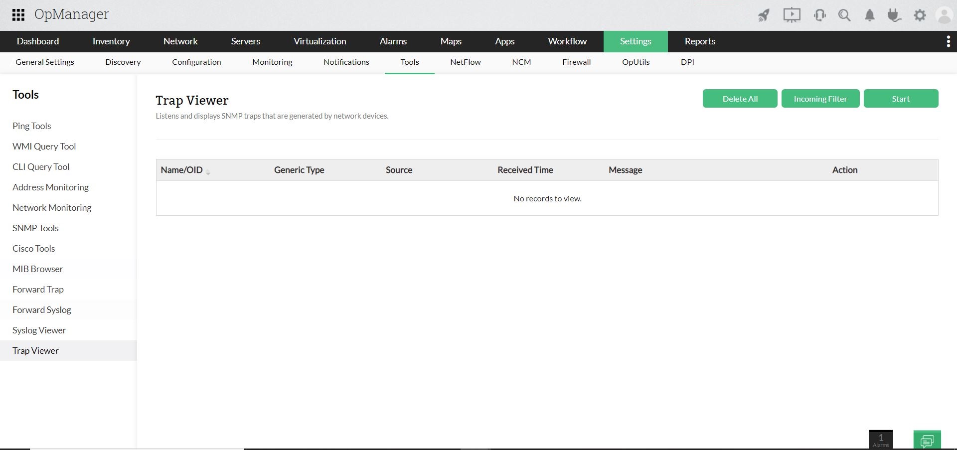 Trap Viewer - ManageEngine OpManager