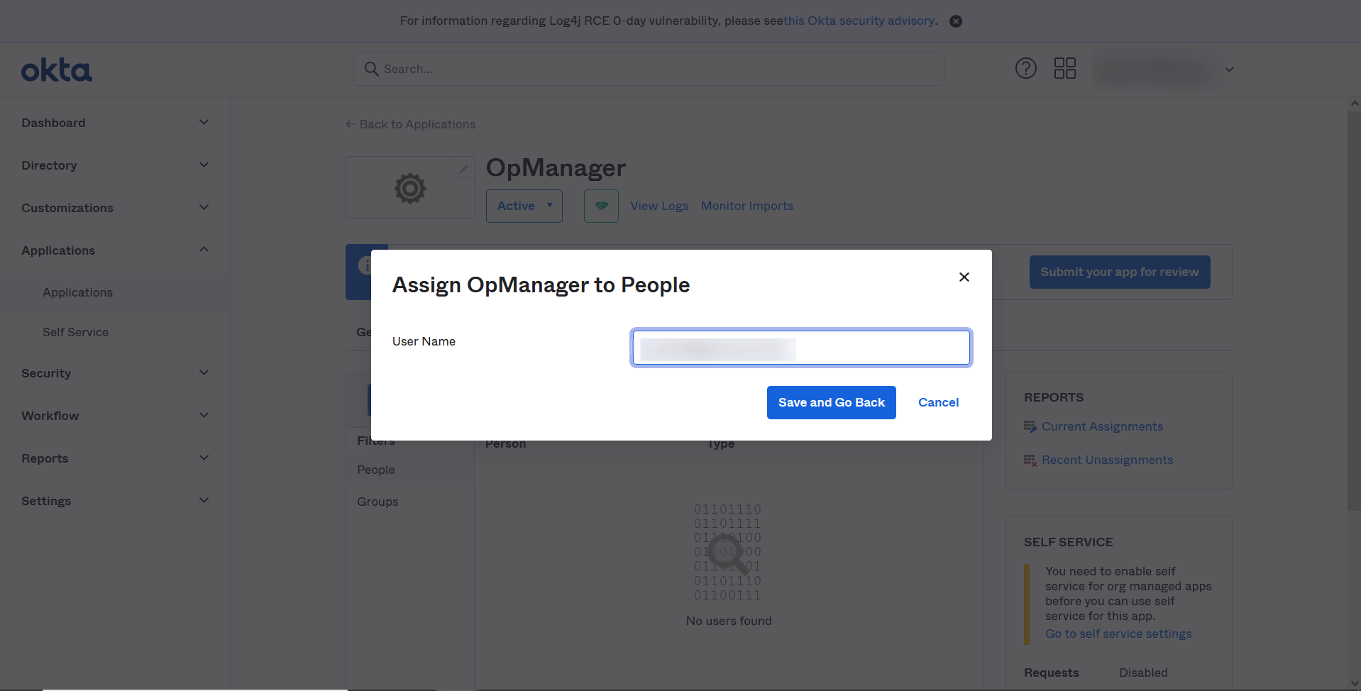 Configure Azure IdP in OpManager