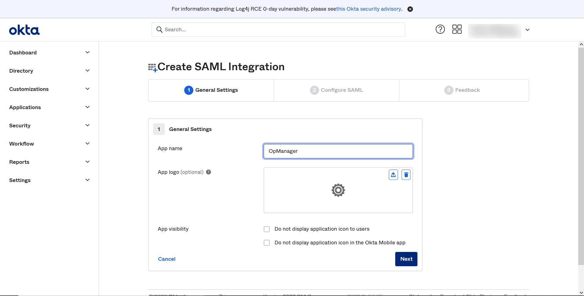 How to configure Okta in NCM ManageEngine Network Configuration