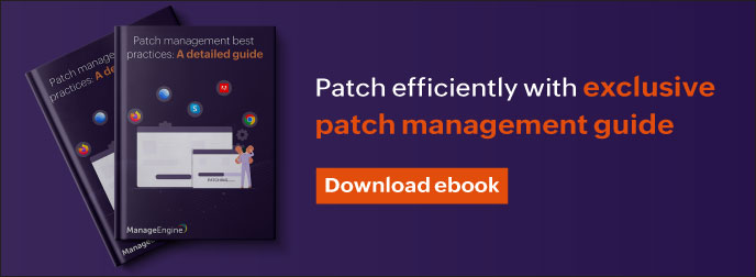 Windows Patch Management Software ManageEngine Patch Manager Plus