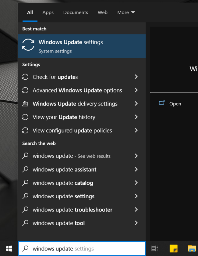 Windows Update Settings