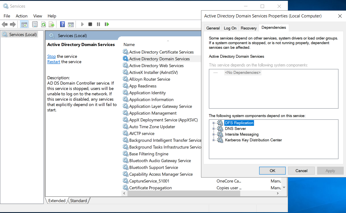 Sprawdzanie Kondycji Us ugi Active Directory Za Pomoc Skrypt w 