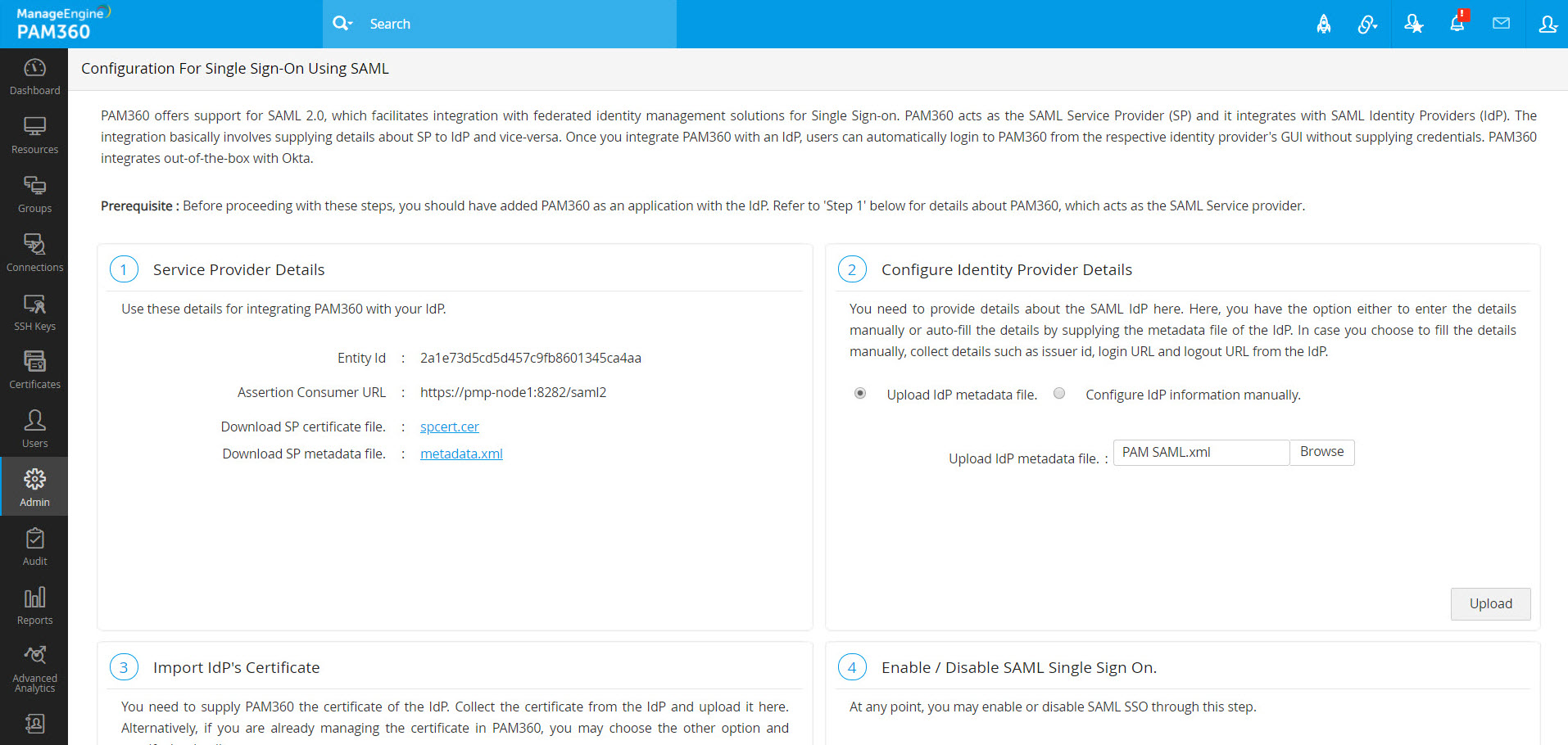 Configuring SAML Single Sign-On (SSO) for Azure AD Users