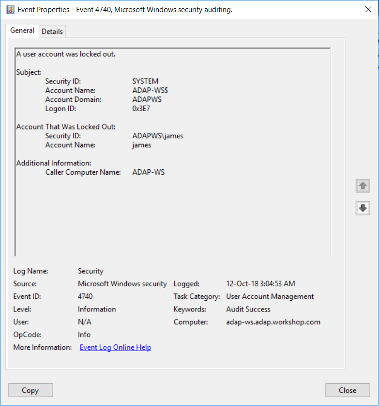 account lockout tools server 2012 r2