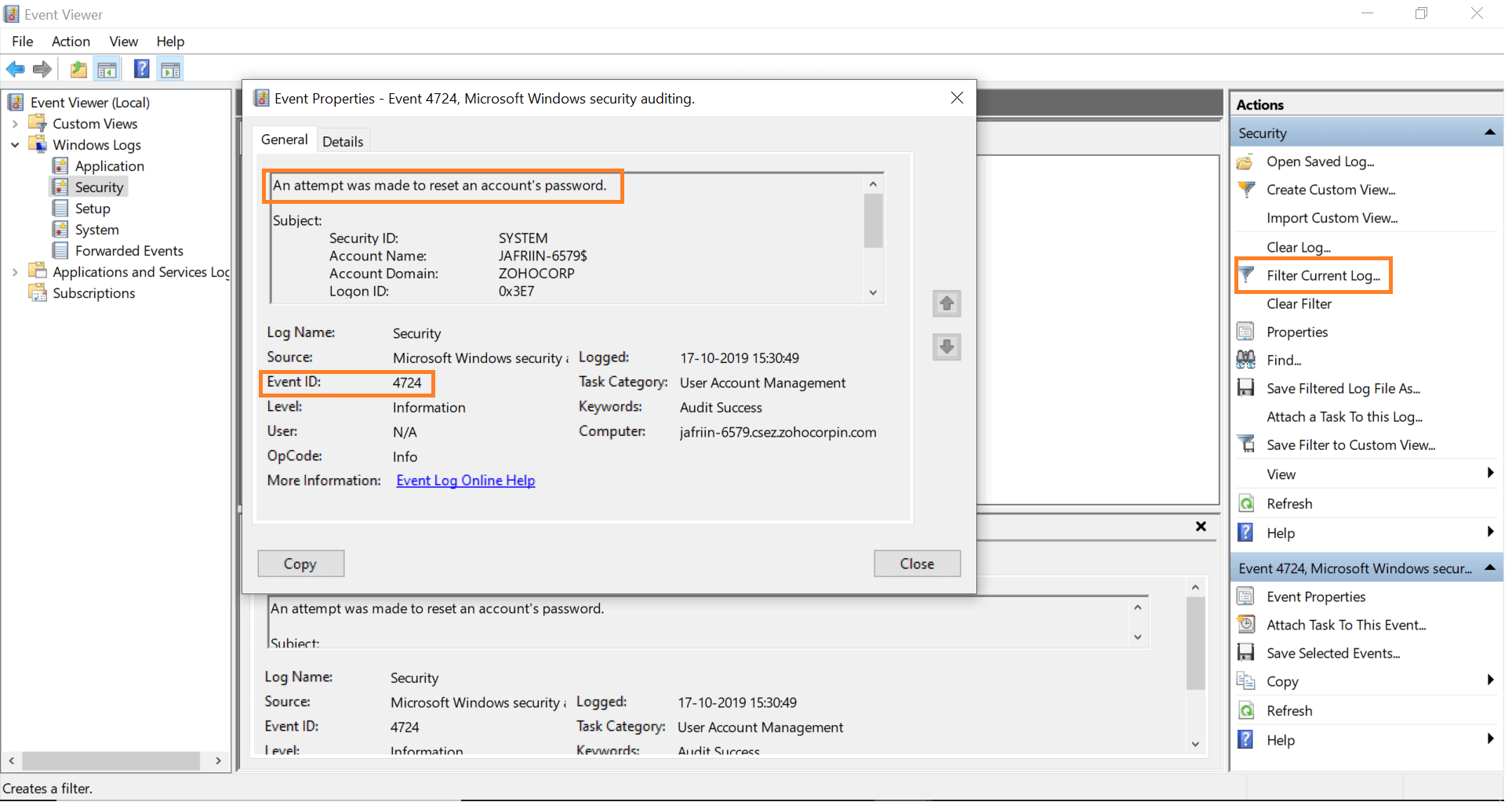 How to check password change history in Active Directory