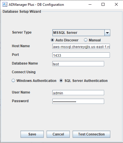 Migrating from an existing PostgreSQL/MS SQL database to an external PostgreSQL database