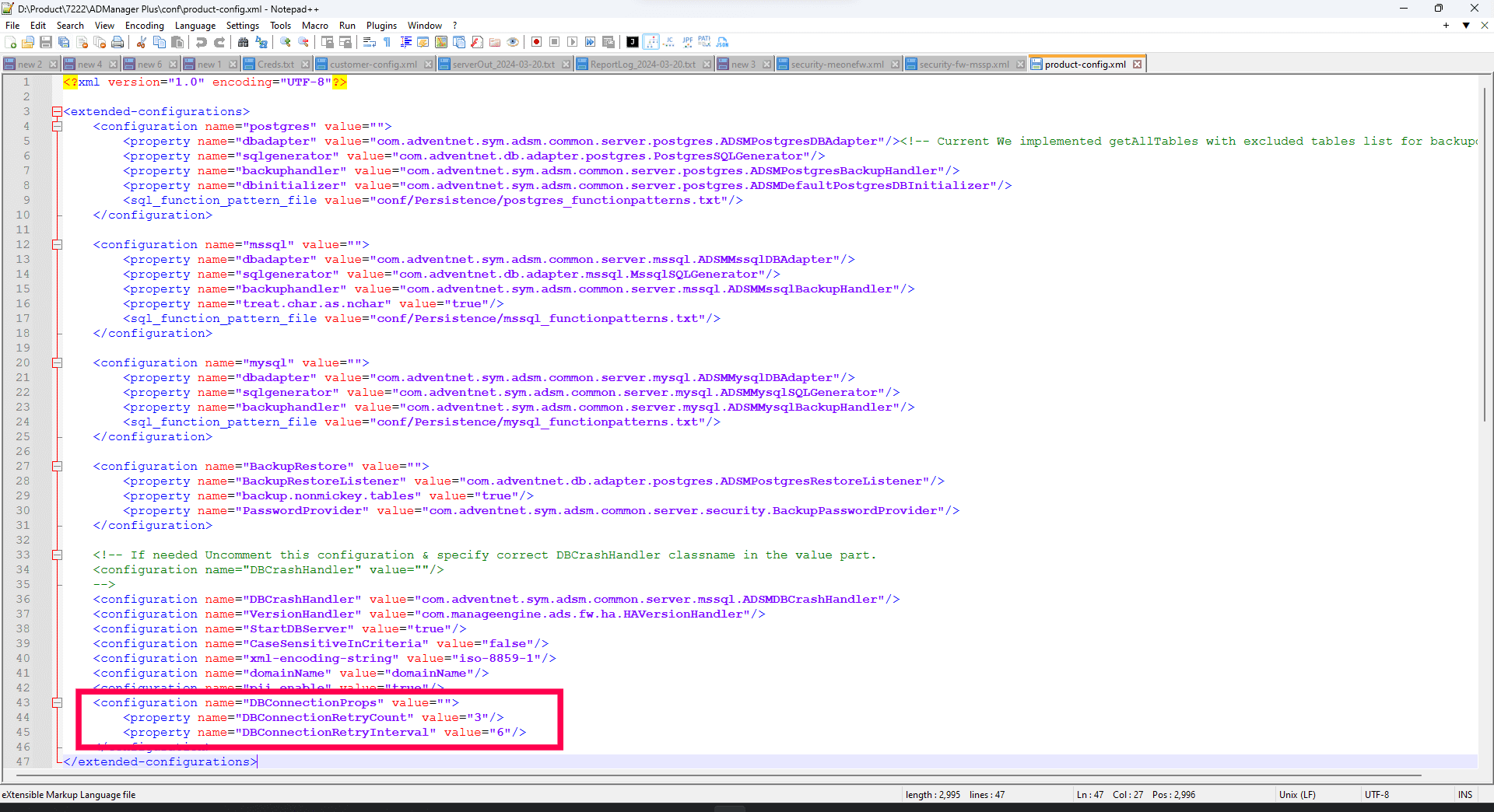 Migrate ADManager Plus database to Microsoft SQL failover clusters