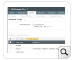 Dashboard de Informe de la lista de distribución de Exchange - ManageEngine ADManager Plus