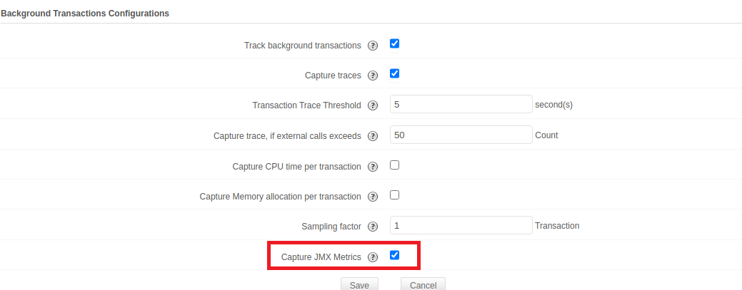 Monitor JMX Metrics APM Insight Java Agent Applications