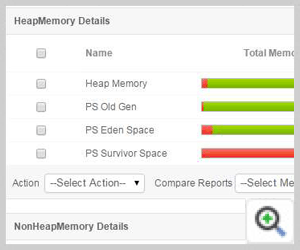 Jetty Application Server Memory details