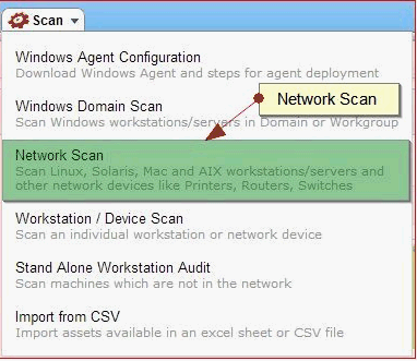 Mac address scan