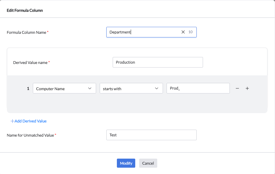 custom reports formula column formula column