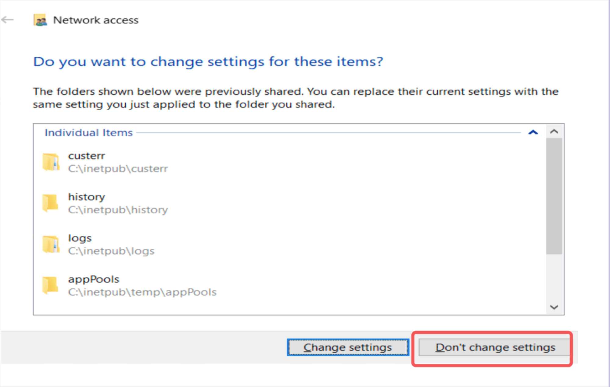 Configuring an IIS site