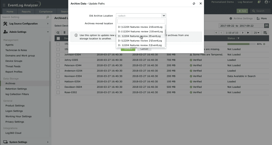 Migrate Archive Data