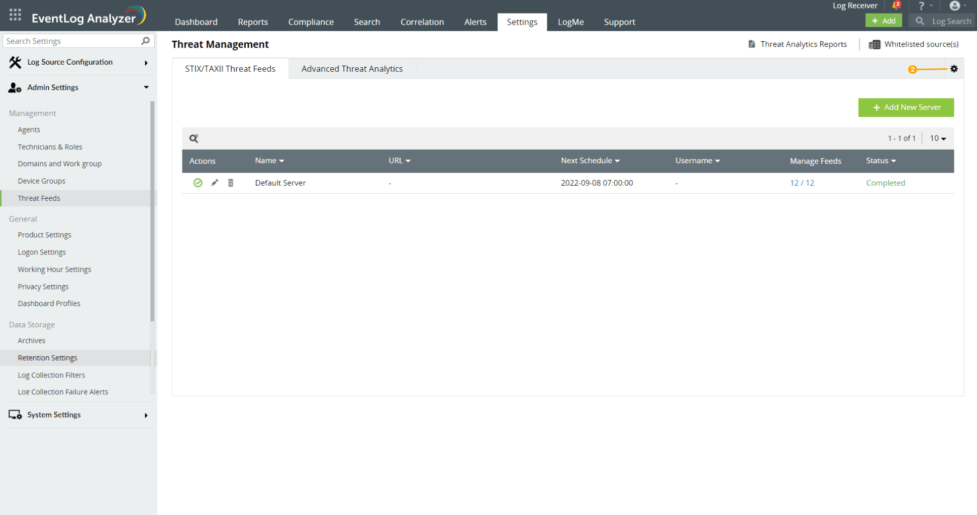 Switching threat stores