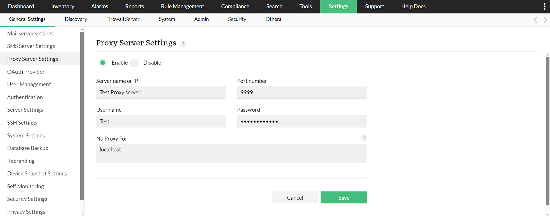 Firewall-Analyzer-Proxy-server-settings