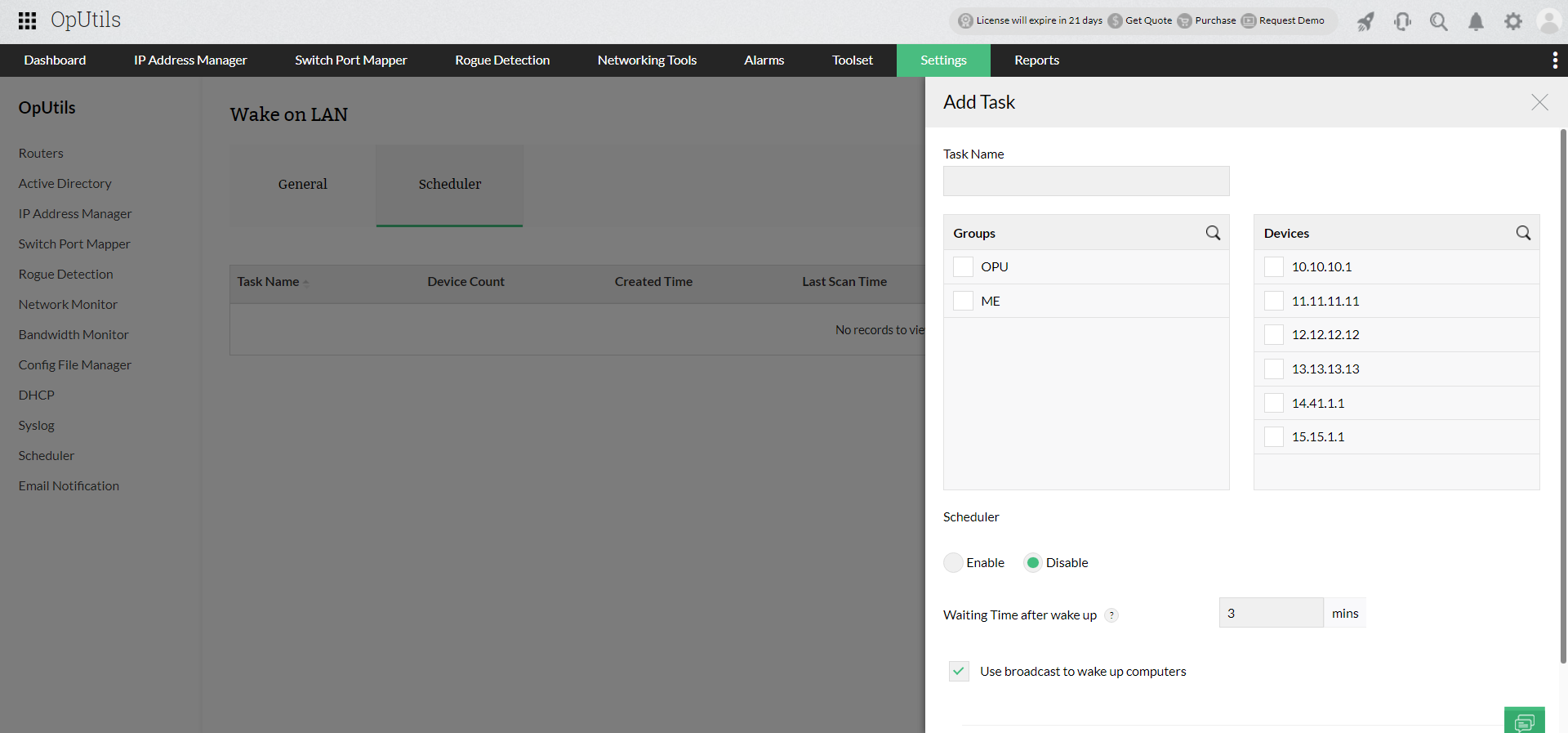 wol wake on lan utility for remote connections