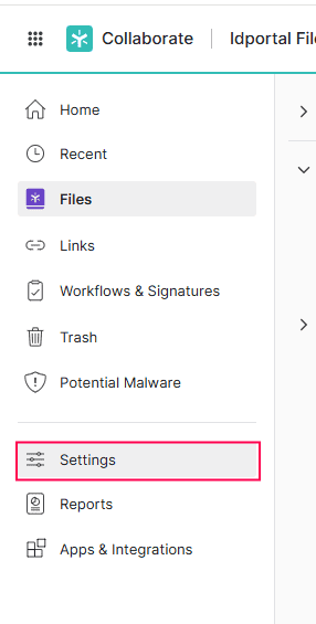 Overview of the Egnyte panel while configuring SAML SSO via ADSelfService Plus