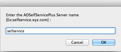 Mac OS X Login Agent Installation - Server Name