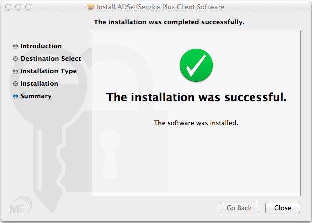 Mac OS X Login Agent Installation - Summary