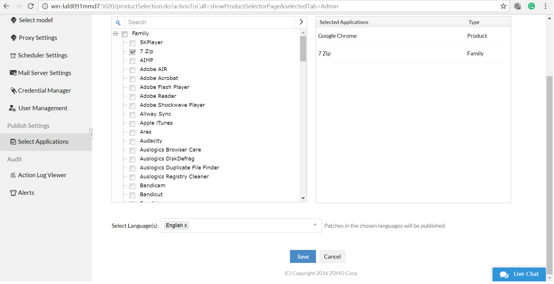 How to import SCUP catalogs