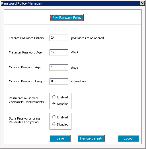 How to check Active Directory password policy